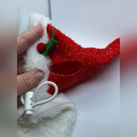 Dog Or Cat Santa Hat With Beard And Adjustable‎ Strap - Picture 5 of 6